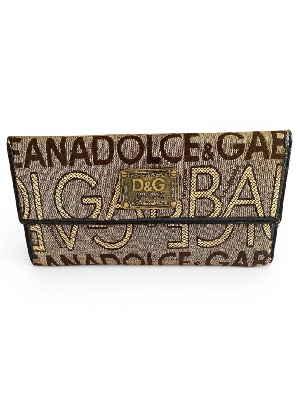 🛍️Dolce & Gabbana Authentic Logo Denim Unisex Clutch Wallet with D&G Plaque